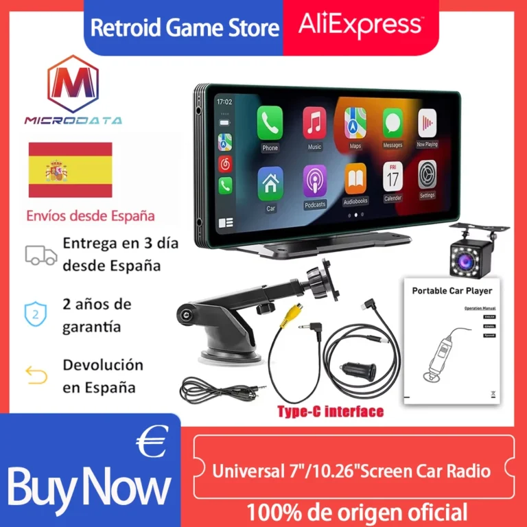 Pantalla Universal de 7 «/10,26», Radio para coche, reproductor de… — 42.45 EUR €