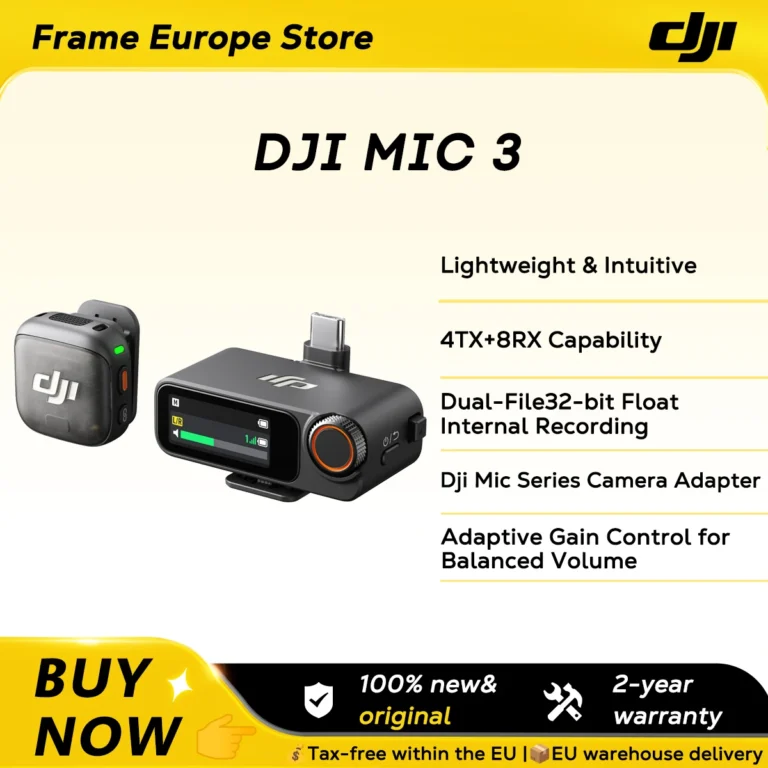 Micrófono Inalámbrico DJI Mic 3, Ultraligero, Tiempo de Uso… — 136.12 EUR €