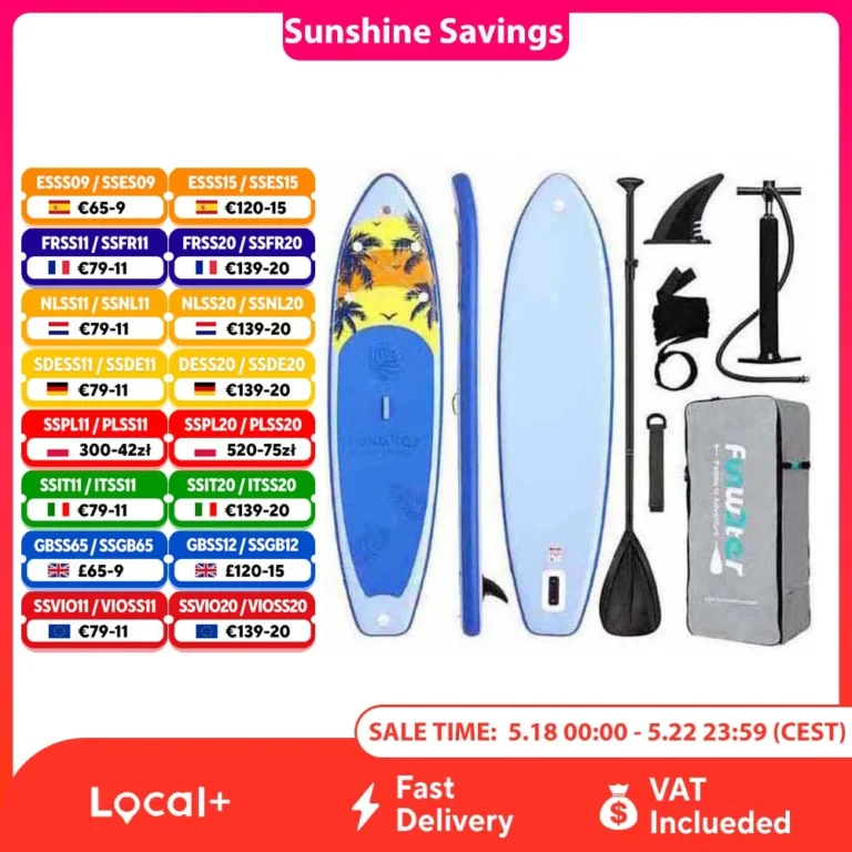 FunWater-tabla inflable de Stand Up Paddle, tabla de Paddling, tabla… — 133.93 EUR €