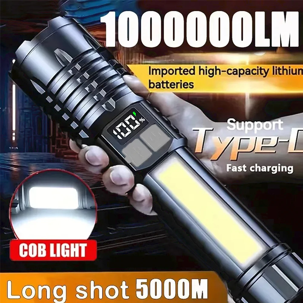 LINTERNAS LED COB RECARGABLE - ¡SOLO 0,99€