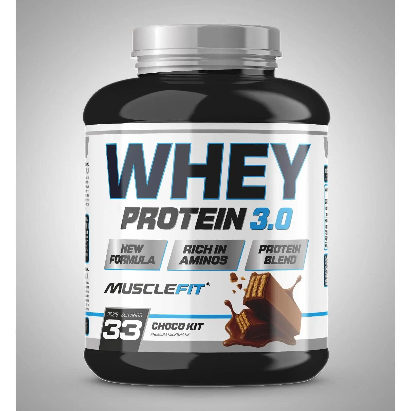 MUSCLEFIT WHEY 3.0 BLEND PROTEIN 1KG - 65% DE DESCUENTO