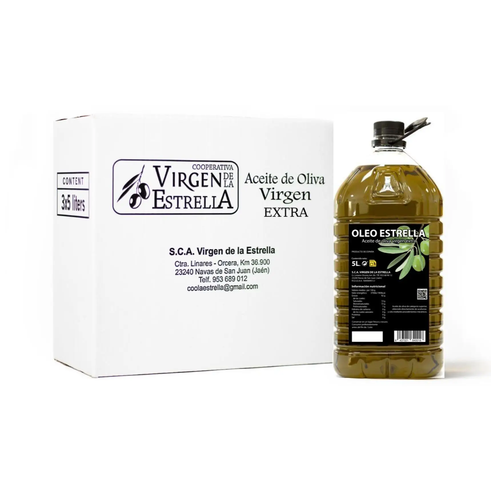 OFERTA DE ACEITE DE OLIVA VIRGEN EXTRA - PACK 3X5L