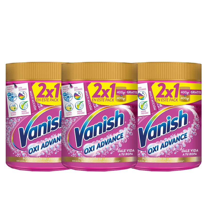 PACK DE 3 VANISH OXI ACTION 900GR