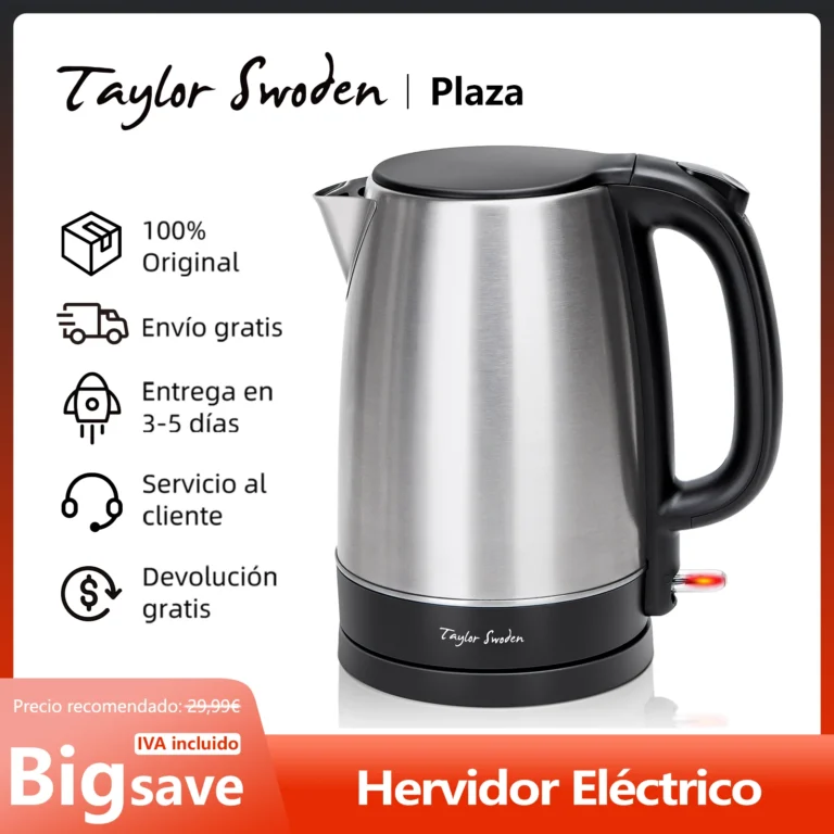 Hervidor de Acero Inoxidable de 1,7 L Tetera Electrica, Protección… — 10.01 EUR €