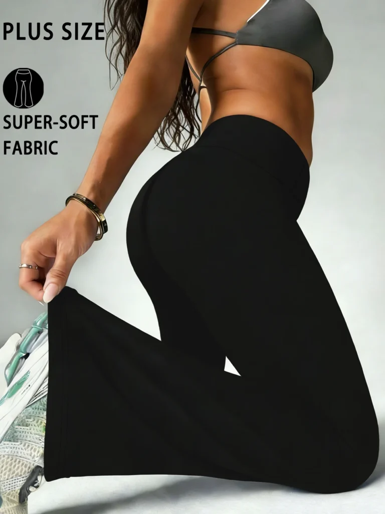 Pantalones acampanados de talla grande para mujer, súper suaves, de… — 7.49 EUR €