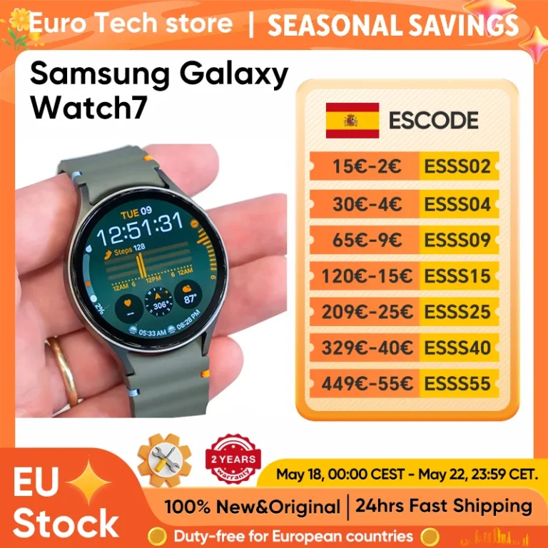 Reloj Inteligente Samsung Galaxy Watch 7, Bluetooth 5.3, 40/44 mm… — 123.65 EUR €