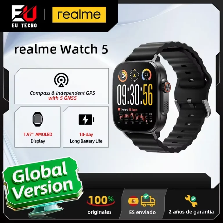 Versión global realme Watch 5 Smartwatch Brújula y GPS independiente… — 28.94 EUR €
