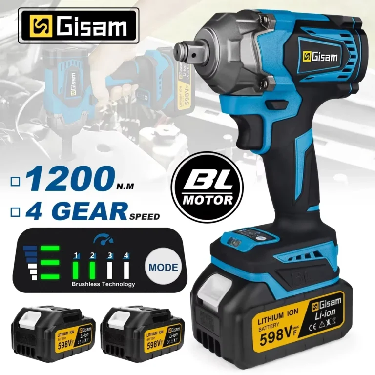Gismis-llave de impacto eléctrica sin escobillas, Torque de 1200N.M… — 44.35 EUR €