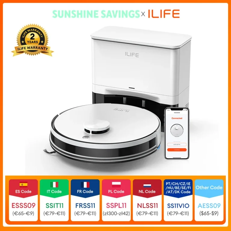 ILIFE A30 PRO, Robot Aspiradora y Mopa con Succión de 5000Pa… — 112.04 EUR €