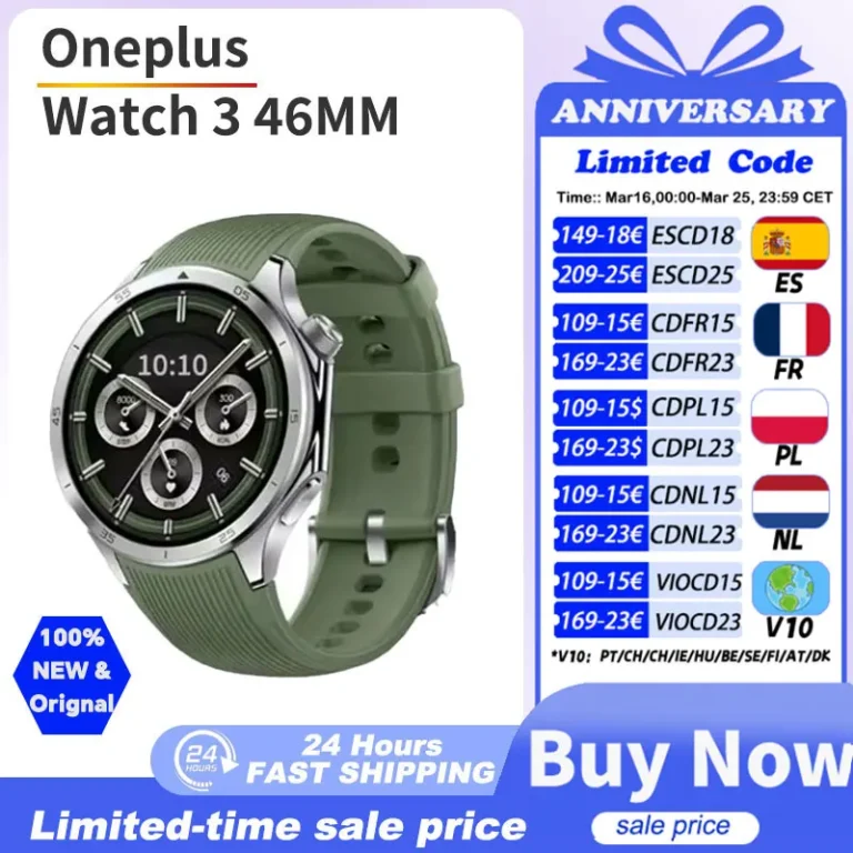 Versión Global OnePlus Watch 3 46mm, reloj inteligente OnePlus con… — 191.50 EUR €