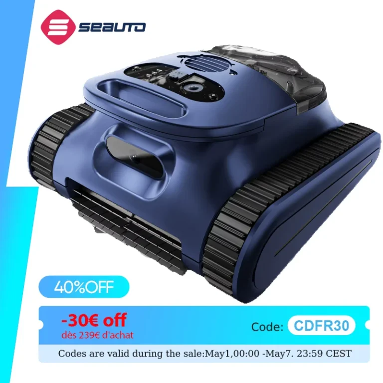 Aspiradora robótica para piscinas Seauto Crab 2026, motor sin… — 328.73 EUR €