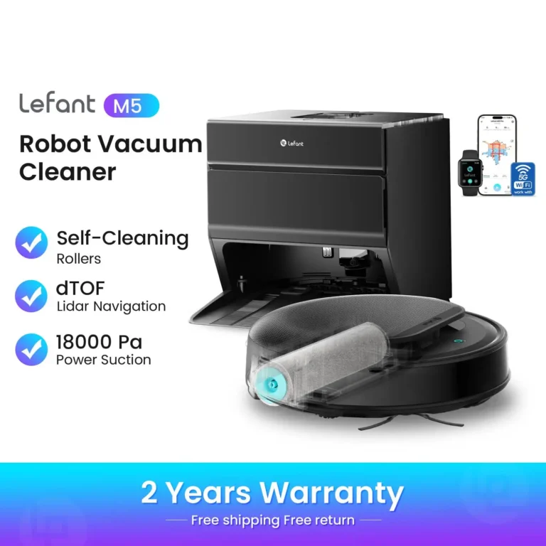 Robot aspirador completo Lefant M5 Roller con función de fregado, 18… — 428.22 EUR €