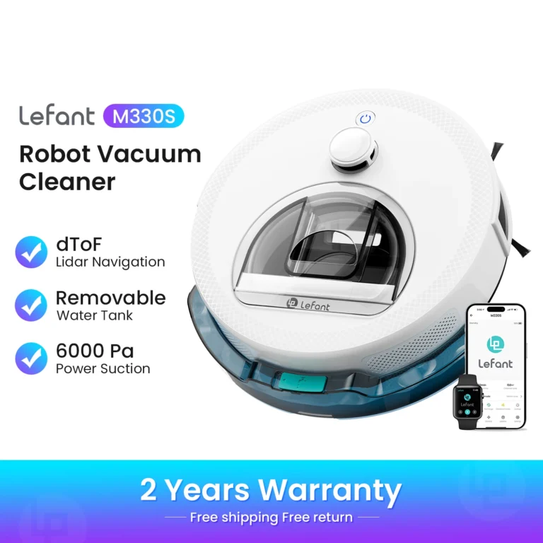LEFANT M330 Pro M330S Robot aspirador con mapeo, navegación dToF… — 126.77 EUR €