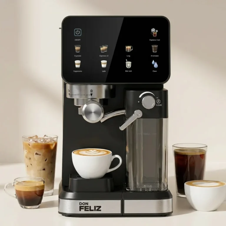 Cafetera Don Feliz Espresso 20 Bares Semiautomática, Tanque Leche… — 145.50 EUR €