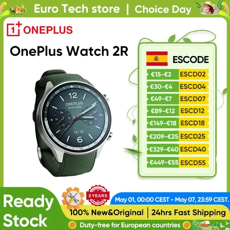 Reloj Inteligente OnePlus Watch 2R 2024, Pantalla AMOLED de 1.43»… — 83.90 EUR €