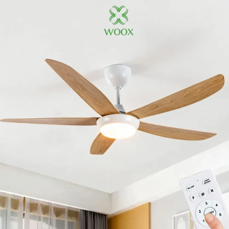 Ventilador de techo WOOX Super Big de 5 aspas con luz 54″,control… — 78.60 EUR €