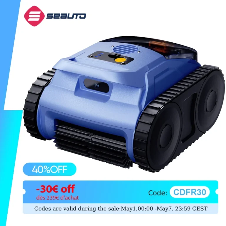 Limpiador robótico inalámbrico para piscinas Seauto SAT 20 Pro, con… — 240.84 EUR €