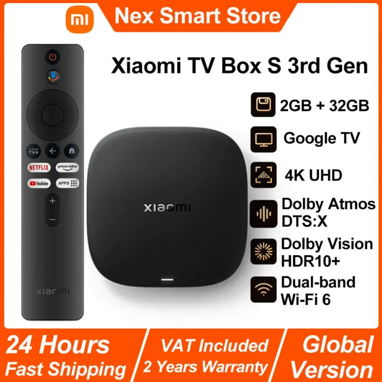 Nuevo Xiaomi TV Box S 3rd Gen, Smart Android TV Box 4K UHD… — 48.86 EUR €