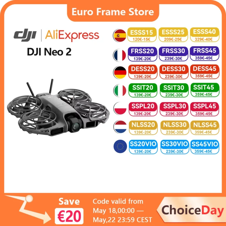 DJI Neo2 Drone Fly Camera Drone 4K Video estabilizado 151g Luz y… — 241.67 EUR €