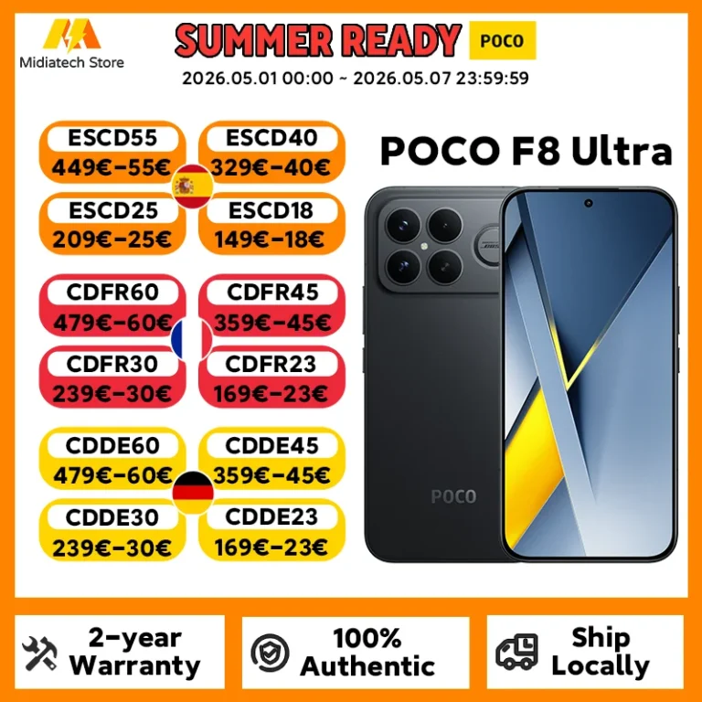 Versión global POCO F8 Ultra Snapdragon 8 Elite Gen 5 Smartphone… — 651.28 EUR €