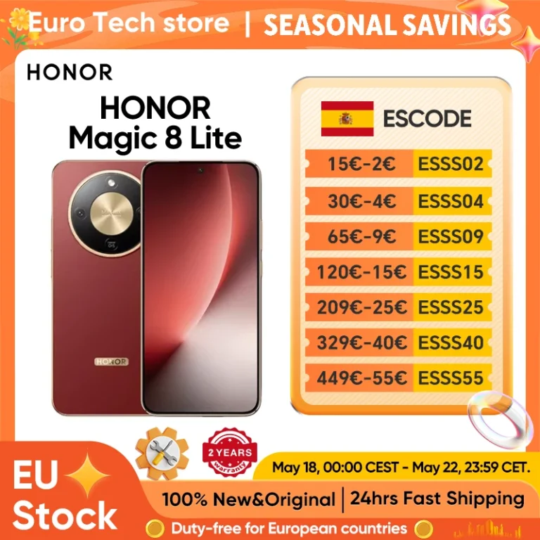 HONOR Magic 8 Lite Versión EU, Teléfono Inteligente 5G, 108MP OIS… — 251.76 EUR €