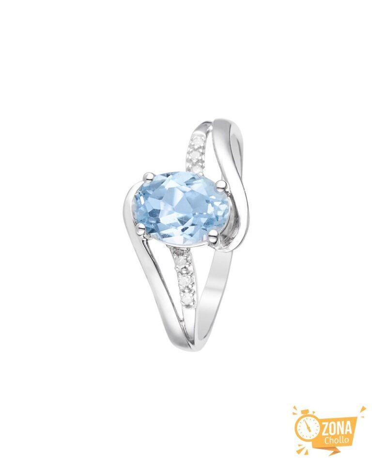 Anillo «Auckland» Diamanteses 0,03/6 & Topaze 1,7/1 — 259,00€ € -82%