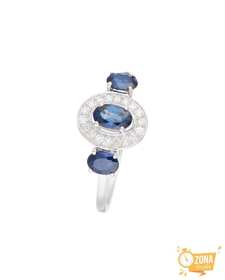 Anillo «Taipei» D 0,099/18 Saphir 0,85/3 — 289,00€ € -82%
