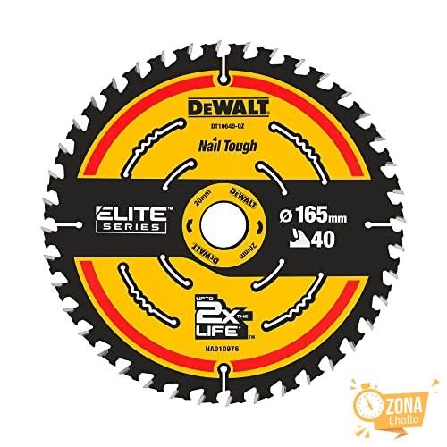 DEWALT DT10640 QZ Disco de corte, Diámetro 165mm, 40 dientes… — 10,60 € -49%