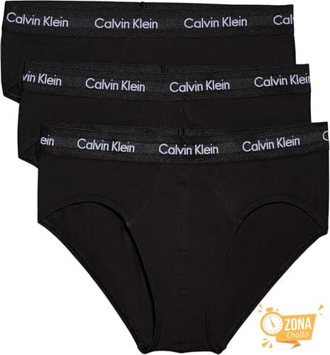 Calvin Klein Calzoncillos Hip Briefs Hombre Pack de 3 Ropa Interior… — 22,00 € -51%