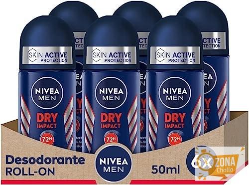 NIVEA MEN Dry Impact Desodorante Antitranspirante para Hombre Roll… — 9,03 € -21%