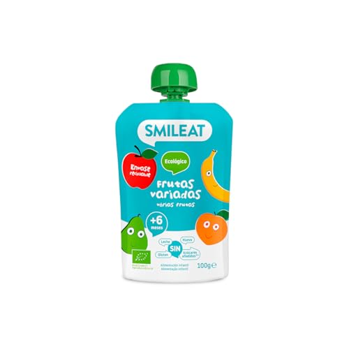 Smileat Pouch de Frutas Ecológicas Sin Sal ni Azúcar Añadido, Sin… — 1,53 €