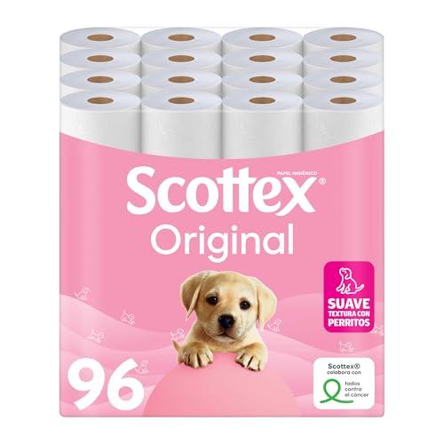42% DESCUENTO Scottex Original Papel higiénico, 96 rollos, 6 packs… — 18,80 € -42%