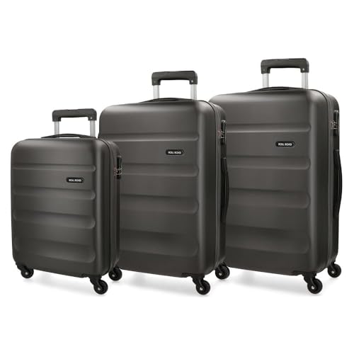 52% DESCUENTO Roll Road Flex Juego de Maletas Rígida, Gris, 4 Ruedas — 89,99 € -52%