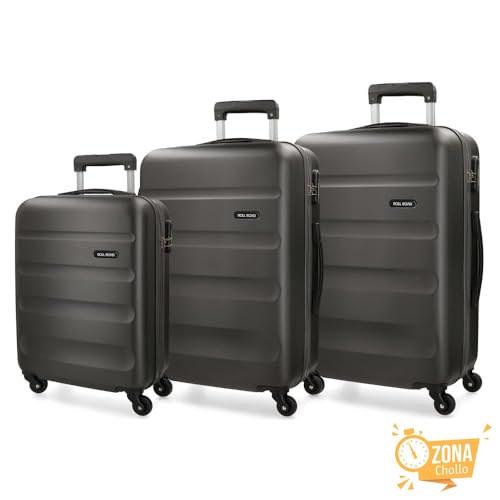 Roll Road Flex Juego de Maletas Rígida, Gris, 4 Ruedas — 89,99 € -52%