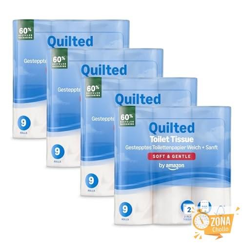 by Amazon Papel Higiénico Suave, 2 Capas, 36 Rollos (4 Paquetes de… — 9,37 €