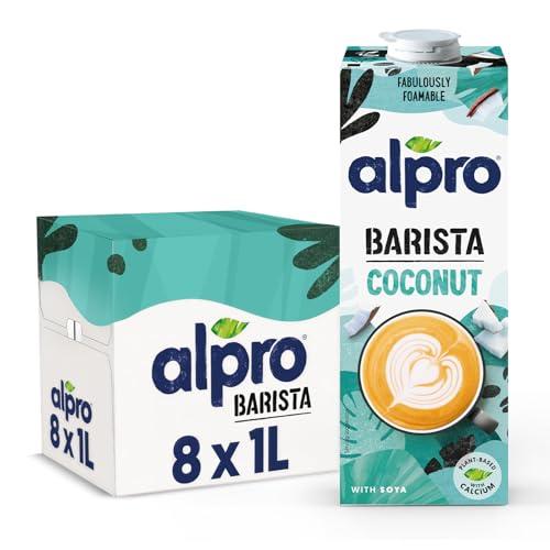 43% DESCUENTO Alpro Bebida Vegetal de Coco Barista Pack de 8 x 1L — 10,38 € -43%