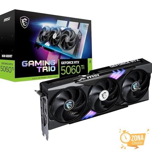 MSI NVIDIA GeForce RTX 5060 Ti 8G Gaming Trio OC GDDR7 128bit… — 314,90 € -35%