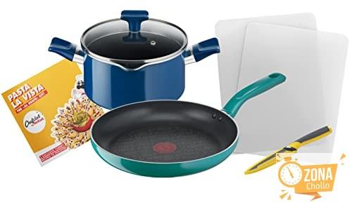 Tefal Chefclub by Tefal Juego de Cocina (28 cm, olla 20 cm + Tapa… — 33,73 €