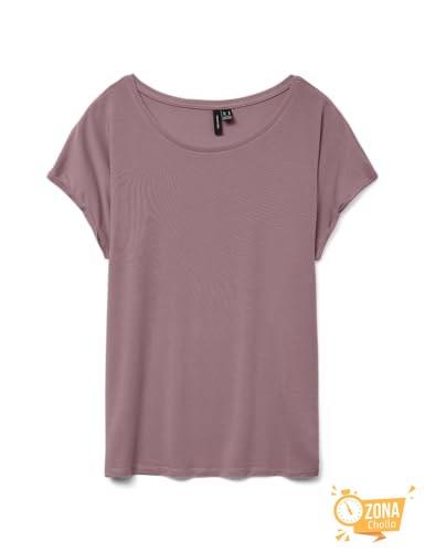 VERO MODA Vmava Plain SS Top Gajrs Noos, Camiseta Mujer, Rosas… — 7,70 € -54%