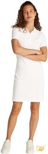 Tommy Hilfiger Vestido Tipo Polo Mujer 1985 Pique Slim Fit, Blanco… — 59,88 € -53%