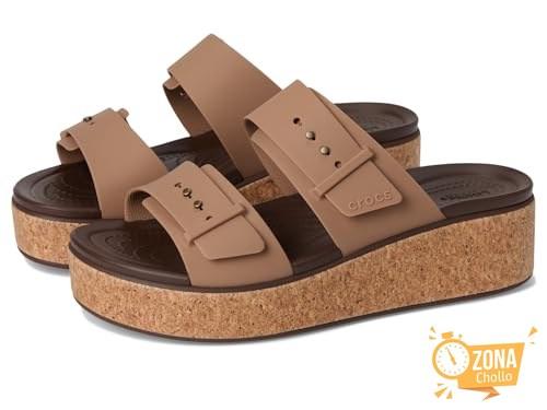 Crocs Brooklyn Cork Buckle, Sandalias Mujer, Marrón Milk Chocolate… — 17,10 € -73%