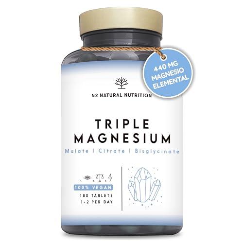 Citrato de Magnesio 1440mg + Magnesio Bisglicinato 600mg + Malato… — 16,95 €