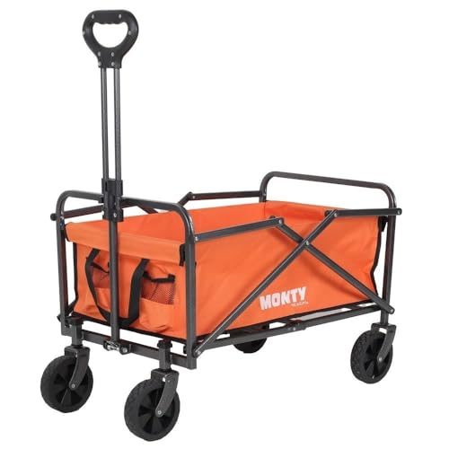 Carro playa de mano, mango regulable, plegable, 2 ruedas giratorias… — 29,95 €