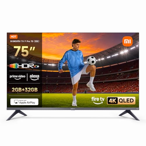 XIAOMI TV F Pro 75, 75 Pulgadas (190 cm), 4K UHD QLED, Smart TV…