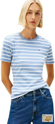 Tommy Hilfiger Slim Cody C nk Ss Ww0ww40587 Camiseta, Blue (Clear… — 24,95 € -50%