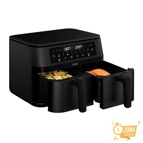 Haier Freidora de Aire Doble Cajón 11L, 8 en 1: Freír con Aire… — 99,99 € -49%