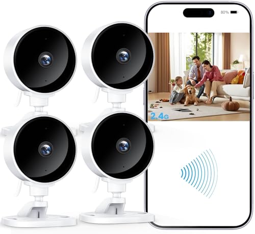 21% DESCUENTO WOLFANG Pack 4 Camara Vigilancia WiFi Interior 1080P… — 40,99 € -21%