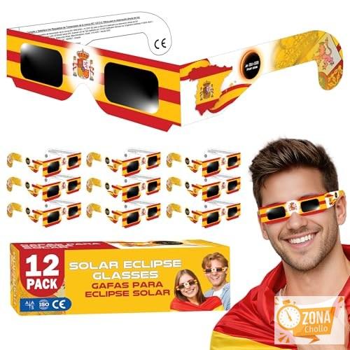 Galaxium [Pack de 12 Gafas para Eclipse Solar con temática española… — 5,65 € -71%