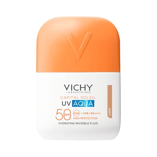 28% DESCUENTO Vichy UV Aqua Hydrating Fluid SPF50 tono claro, para… — 14,96 € -28%