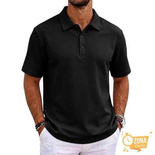 Polos Manga Corta Hombre, Ropa, Tenis Antisudor Verano Algodon… — 3,99 €